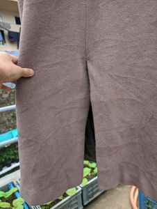 Nude Brown Straight Fit Overvoat