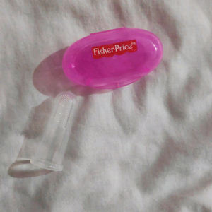 NEW Fisher Price baby finger brush with case....