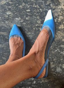 Stylish Blue Slingback Flats