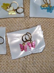 Butterfly Earrings Set