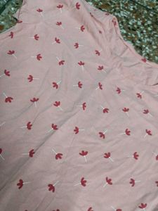 Cute Pink Floral Print Top 2 tshirt