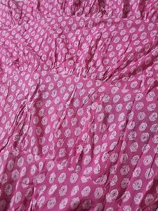 Bohemian Pink Floral Tiered Skirt