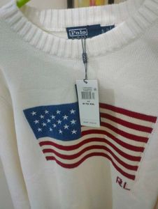 NEW Polo Ralph Lauren Sweater with Flag