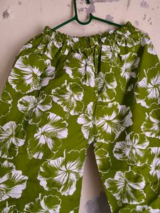 Green Floral Print Shirt