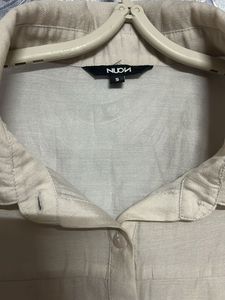 Stylish Cropped Button-Up Shirt