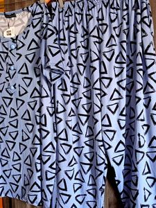 Co-ords Triangle Print Pajama Set or night suit