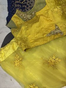 Stunning Yellow Embroidered lehnga set