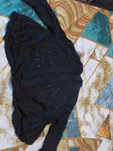 Chic Black Lace Top