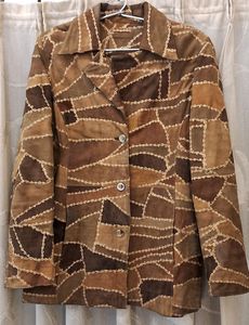Vintage Suede Patchwork Jacket