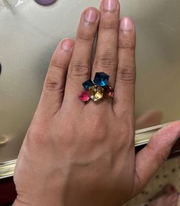 Multi-color Gemstone Ring