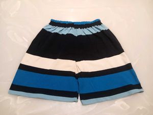 Striped Pajama Set - Top &amp; Shorts