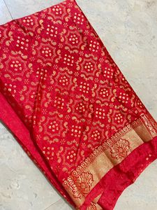 New Red Saree❤️❤️