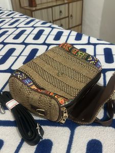Boho Chic Woven Crossbody Bag