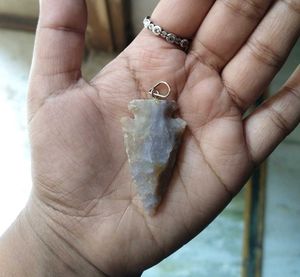 Arrow Head Natural Semi Precious Stone Pendent