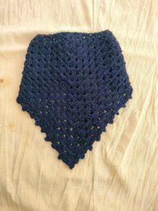 black crochet bandana