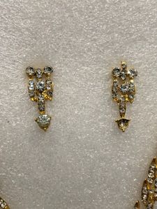 Gold &amp; Silver-Tone Diamond-Style Jewellery Combo S