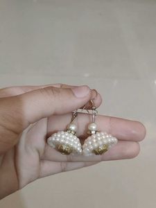 Pearl Choker Necklace with Earrings