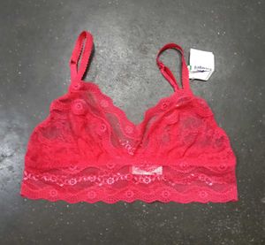 Lace Bralette - Red