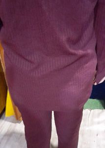 Chic Burgundy Co-ord Set