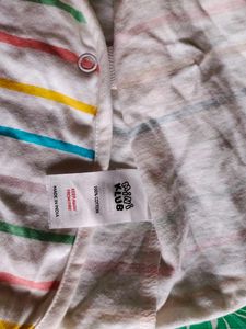 Baby Wrap Onesie with Stripes