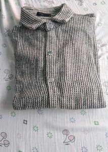 Stylish Striped Button-Up Blouse