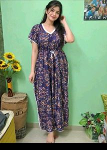 Floral Kaftan Style Maxi Dress