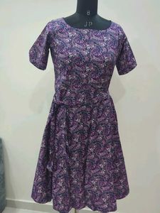 Paisley Print  mini Dress Cotton 💯