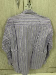 Striped Purple Casual Shirt