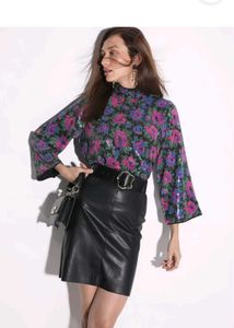 🪩sequin Floral Party Top