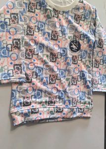 Cute Alphabet Print Top