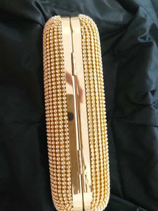 Stunning Gold Rhinestone Clutch.