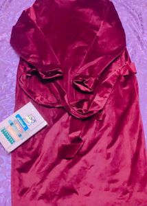 Red Velvet night Robe