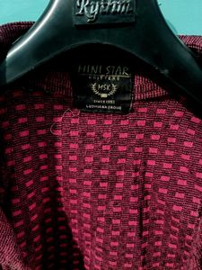 Burgundy Knit Coat
