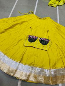Vibrant Yellow Lehenga Choli Set