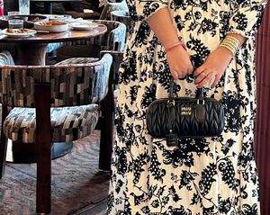 Miu-Miu Black Quilted Leather Ba