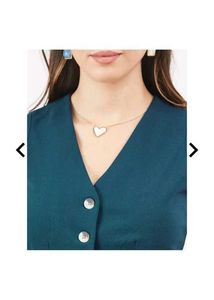 Teal Sleeveless Button-Down Top
