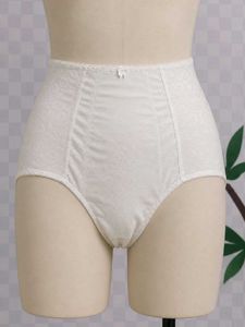 (700)White High-Waisted Briefs