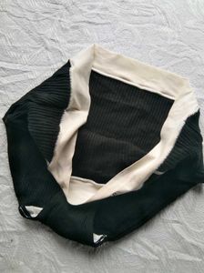 Ribbed High-Waist Briefs with Satin Trim