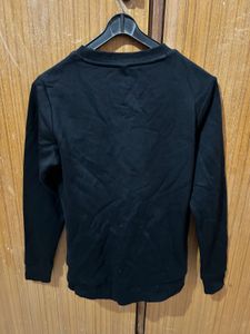 Chic Black Embellished Pullover
