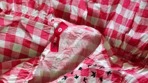 Women pink cotton top