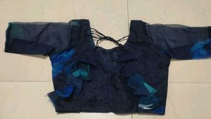 Blue floral lehnga