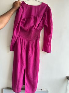 purple bodyfit dress
