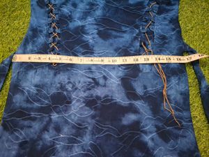 Unique Tie-Dye Lace-Up Dress