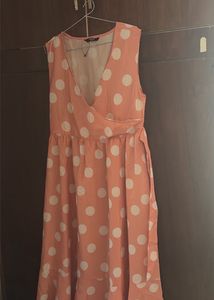 Chic Polka Dot Wrap Dress