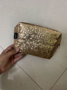 Sparkly Gold Pouch Bag