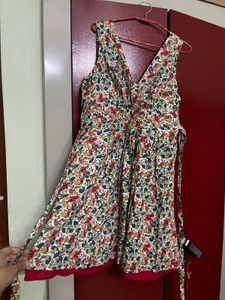 Allen Solly Floral Print V-Neck Dress