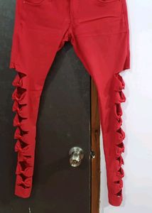 Red Designer Jeans