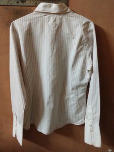 Striped White Shirt