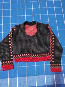 Vintage Knit Cropped Cardigan