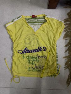 Airwalk Yellow Graphic T-Shirt